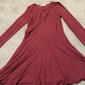 FP Beach dress wine color Never worn size L
